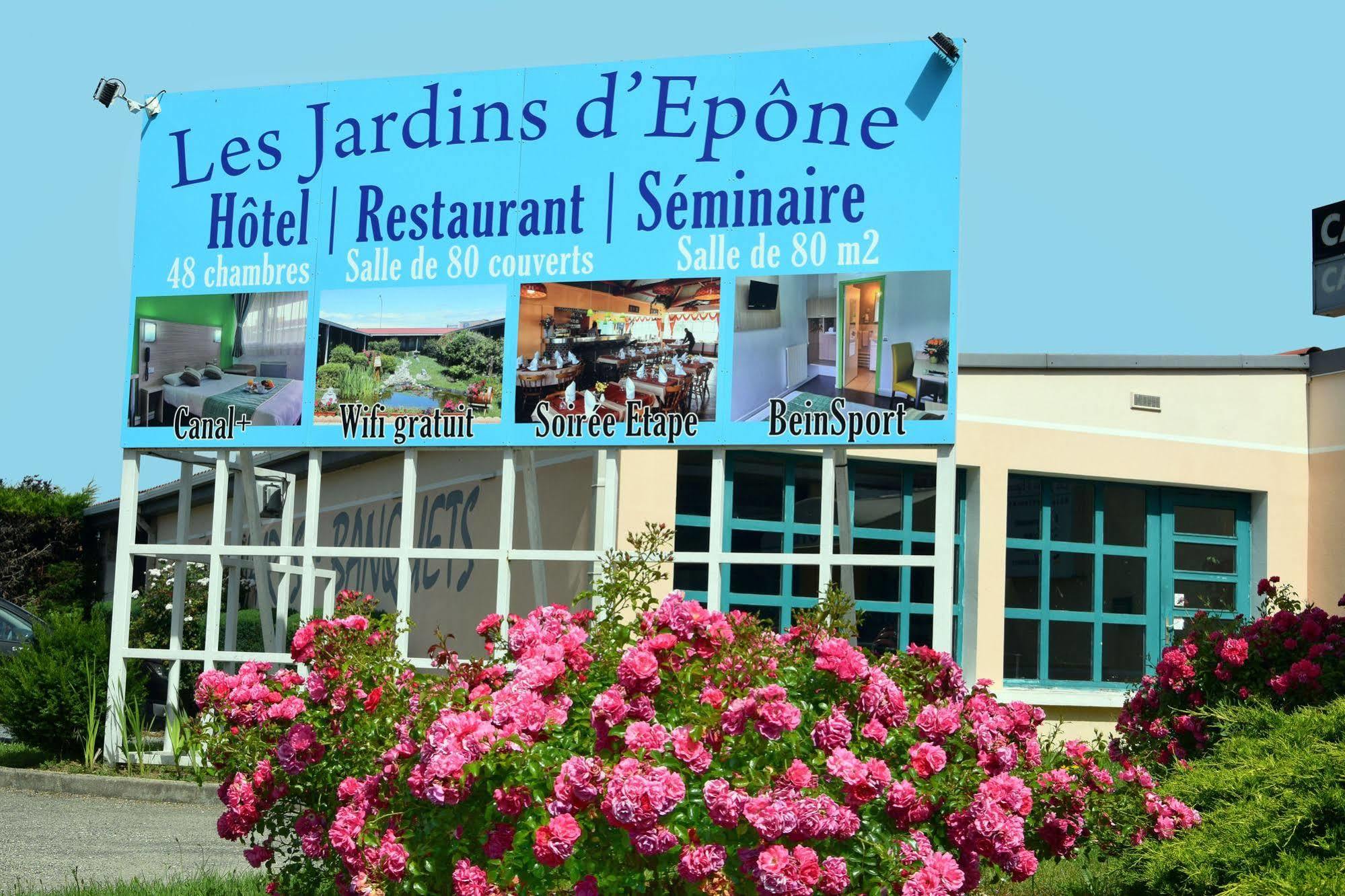 Hotel Restaurant Les Jardins D'Epone Exterior photo
